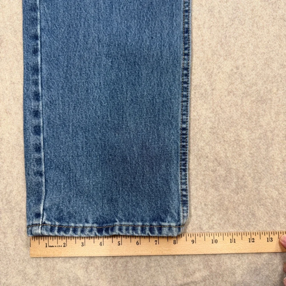 Levi's 505 Jeans Mens 40x32 Regular Fit Blue Classic Americana Workwear Rugged